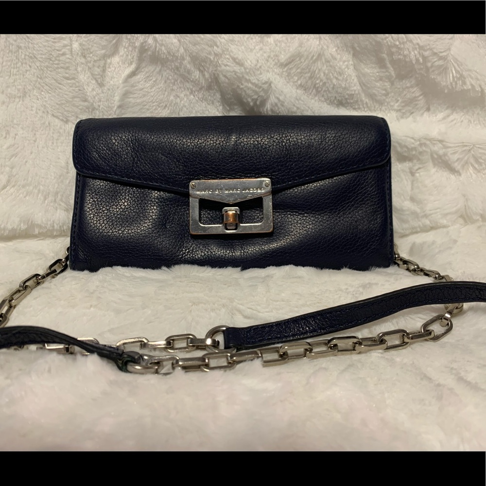 Marc by Marc Jacobs Blue Wallet on a Chain